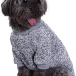 Jecikelon Dog Clothes Dogs Sweater Soft Puppies Clothing Winter Puppy Sweaters Warm Outfit for Dogs Small XXS XS Cat Apparel (Small, Grey)