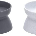 Kitty City Raised Cat Food Bowl Collection/Stress Free Pet Feeder and Waterer and Slow Feed Bowls