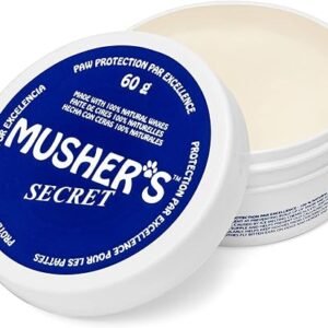 Musher's Secret Dog Paw Wax 60 g (2.1 oz) - Moisturizing Dog Paw Balm that Creates an Invisible Barrier That Protects and Heals Dry Cracked Paws - All-Natural with Vitamin E and...